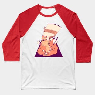 Peach Nefertiti and The Stars Baseball T-Shirt